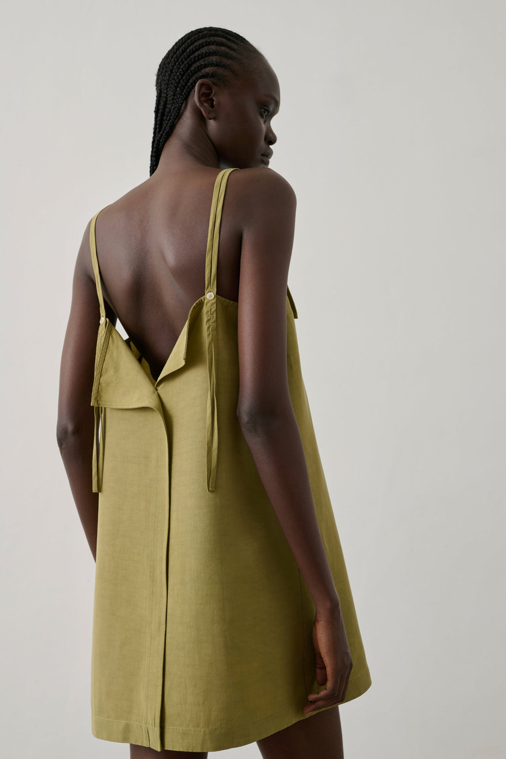 Robe courte en lin
