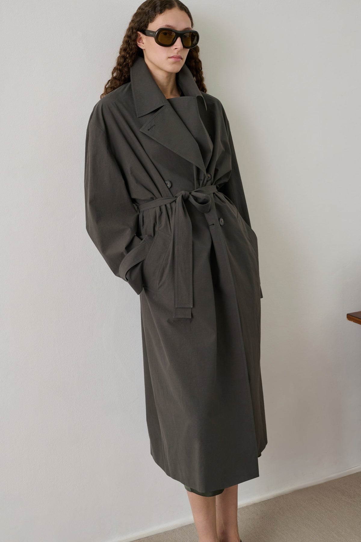 Trench oversize en popeline
