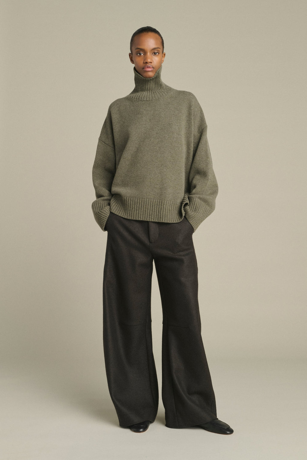 Col roulé oversize