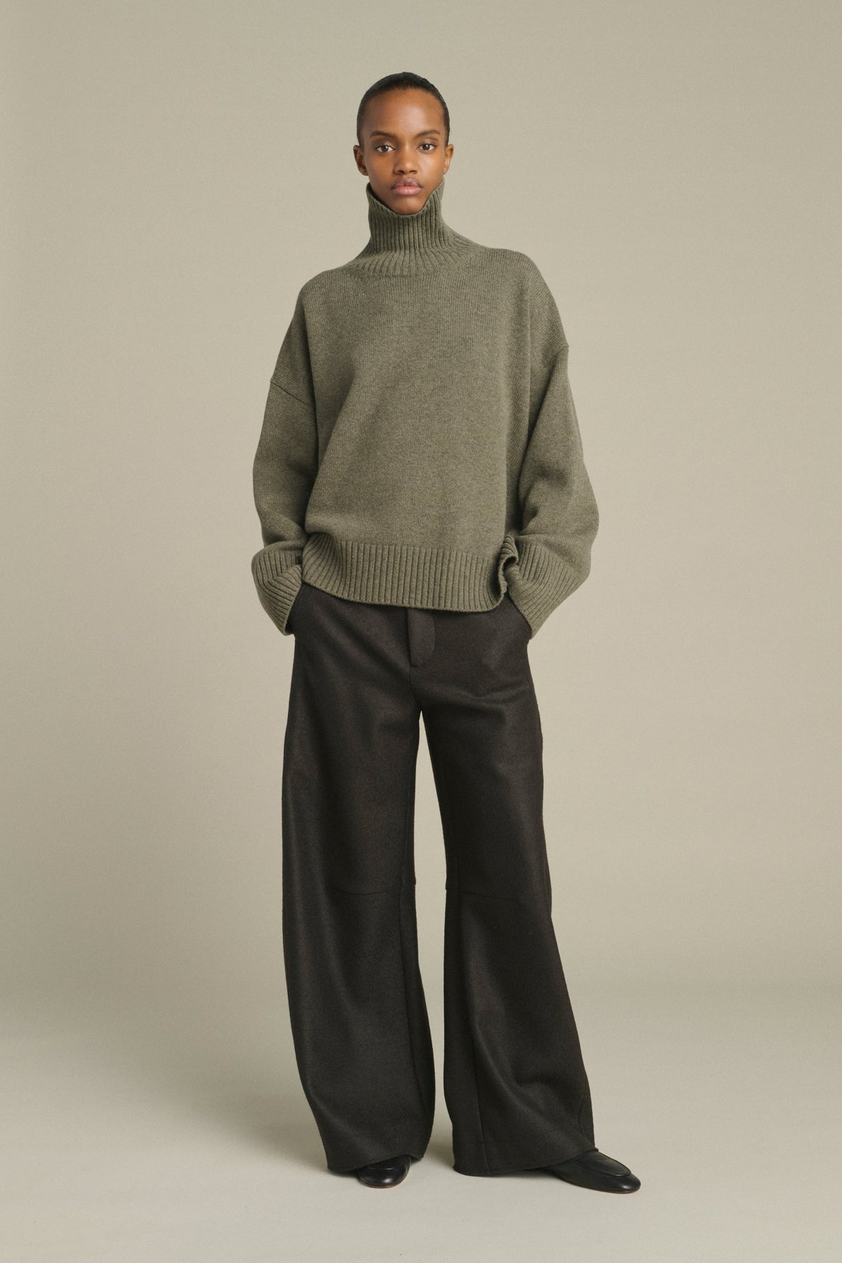 Col roulé oversize