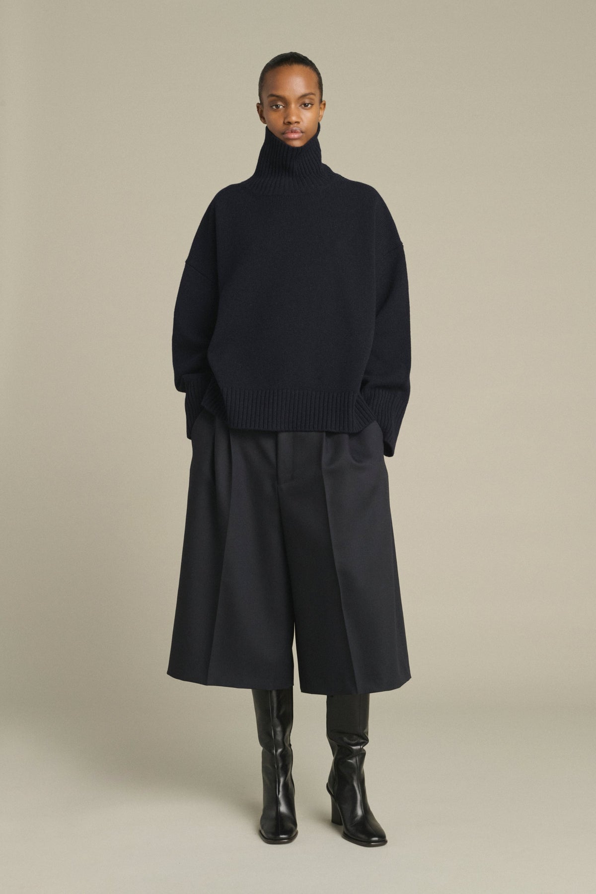 Col roulé oversize