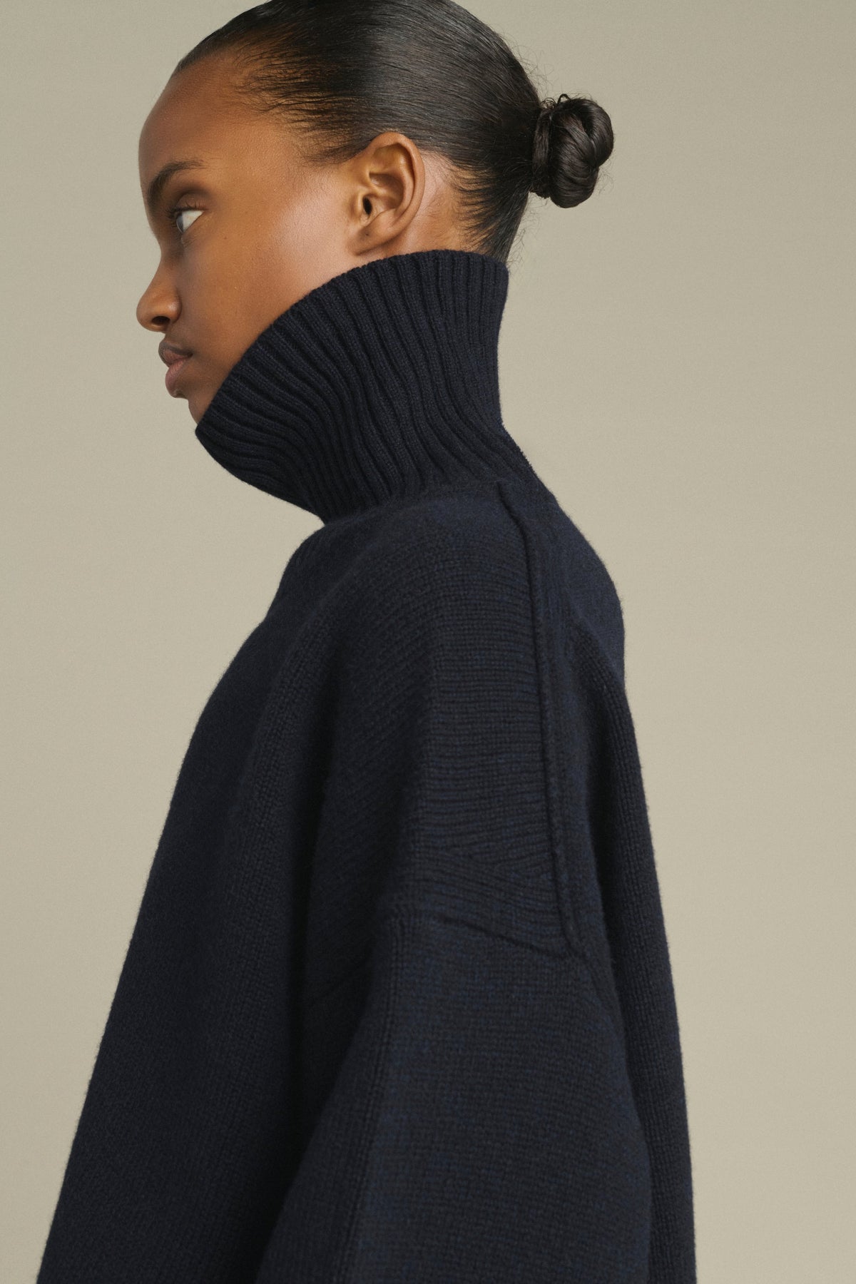 Col roulé oversize