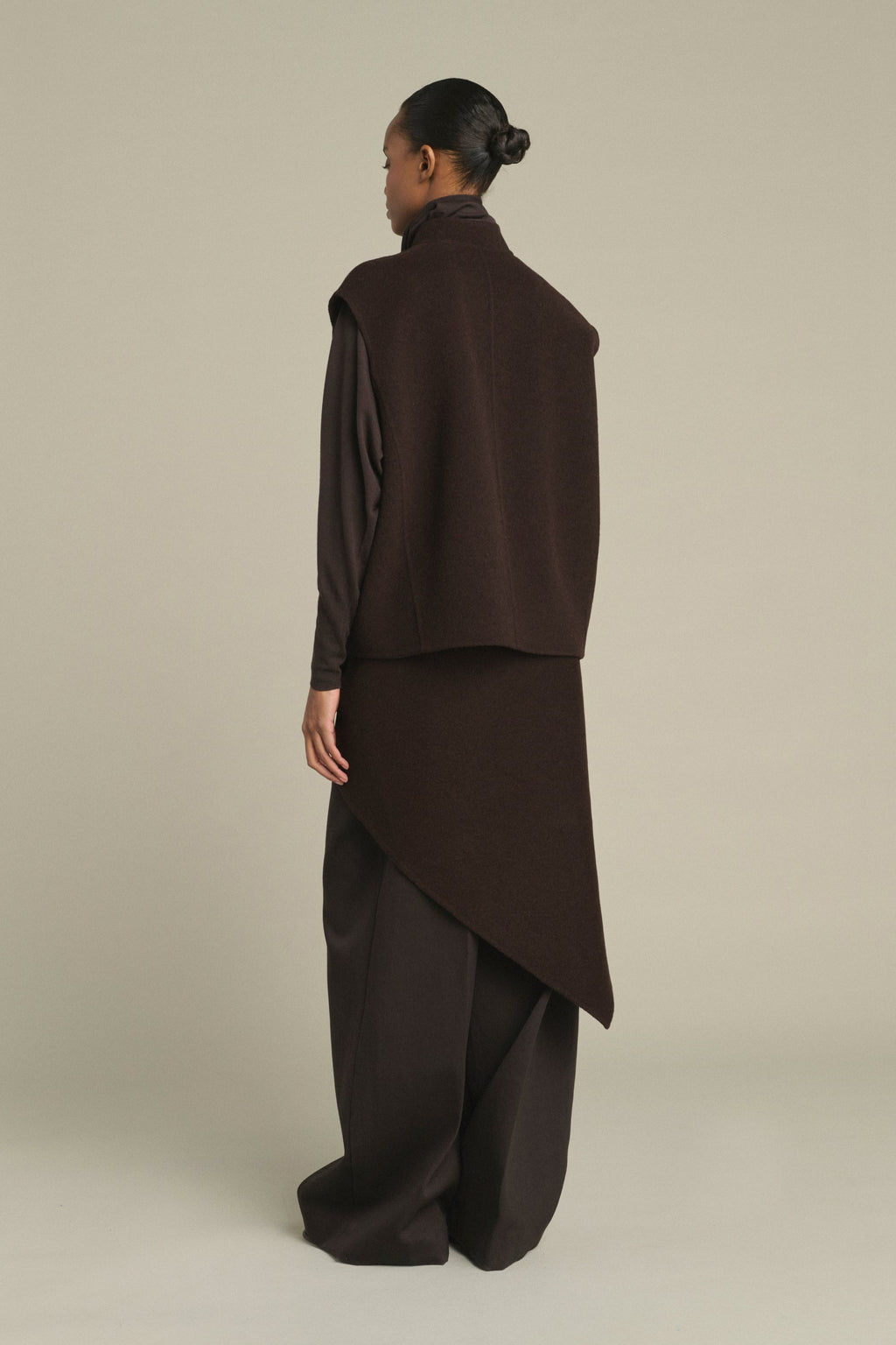 Blouson en laine double face