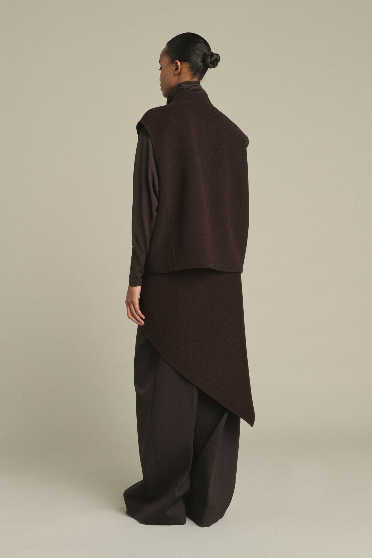 Blouson en laine double face