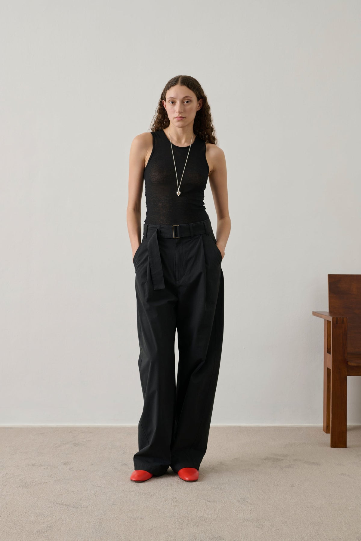 Slingbacks en croûte de cuir