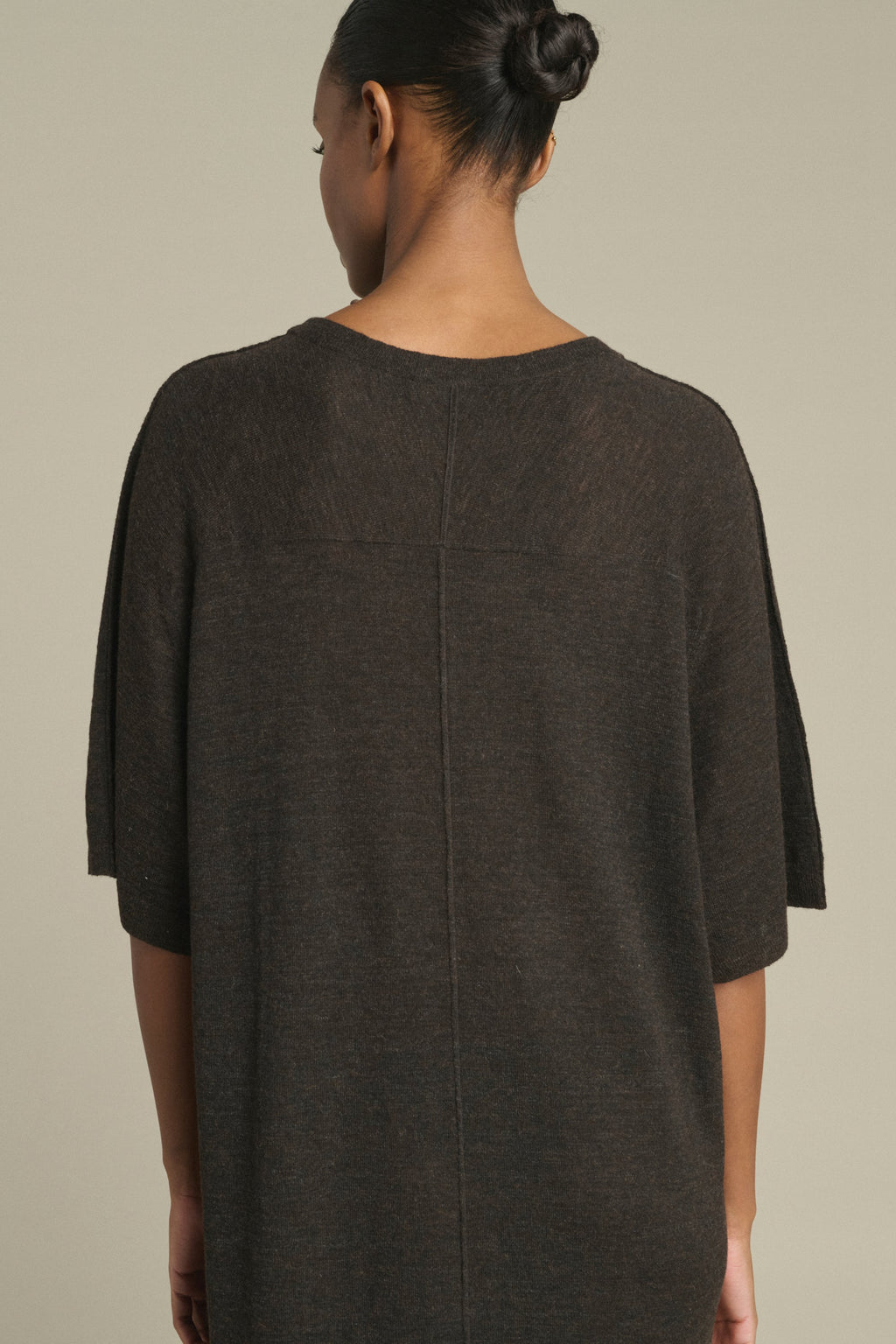 Robe tee-shirt en maille texturée