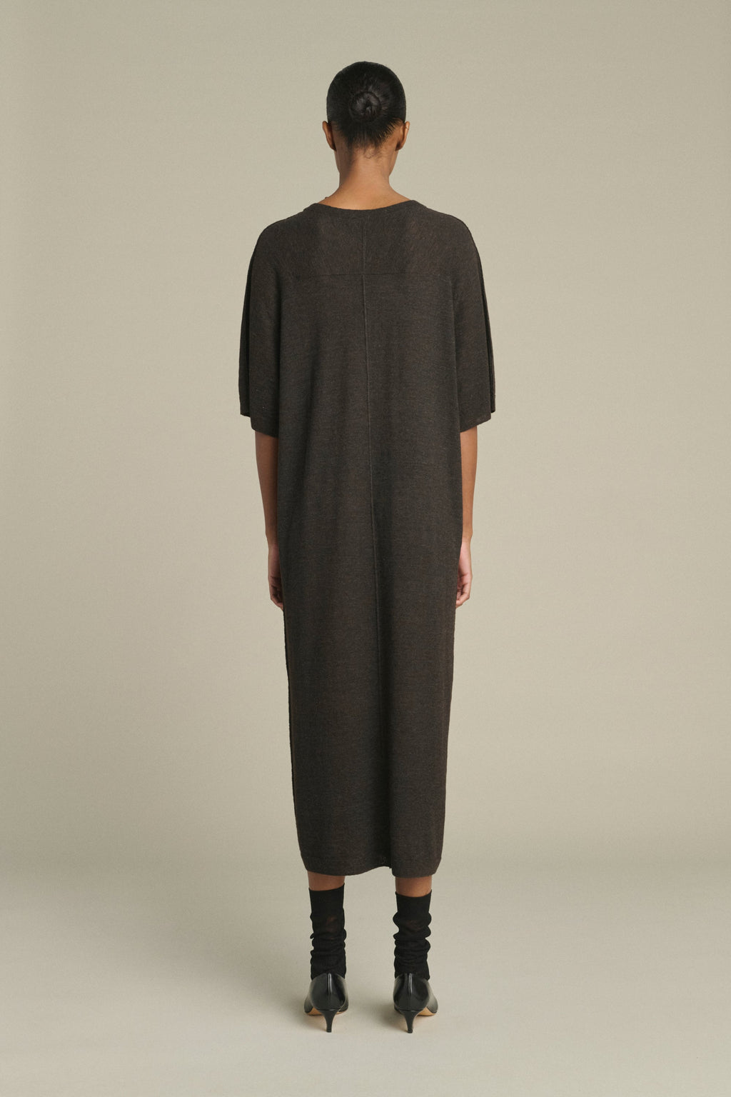 Robe tee-shirt en maille texturée