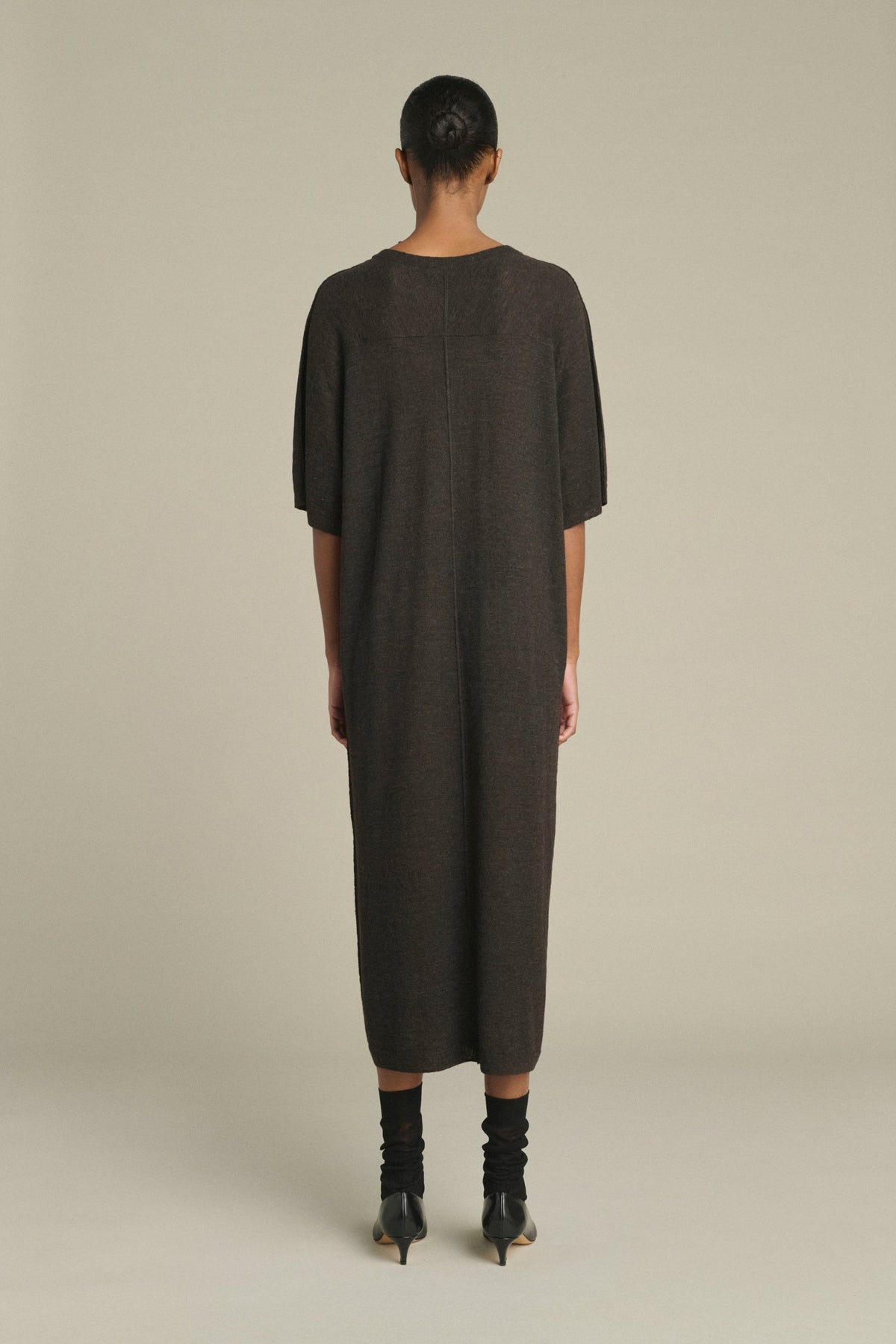 Robe tee-shirt en maille texturée