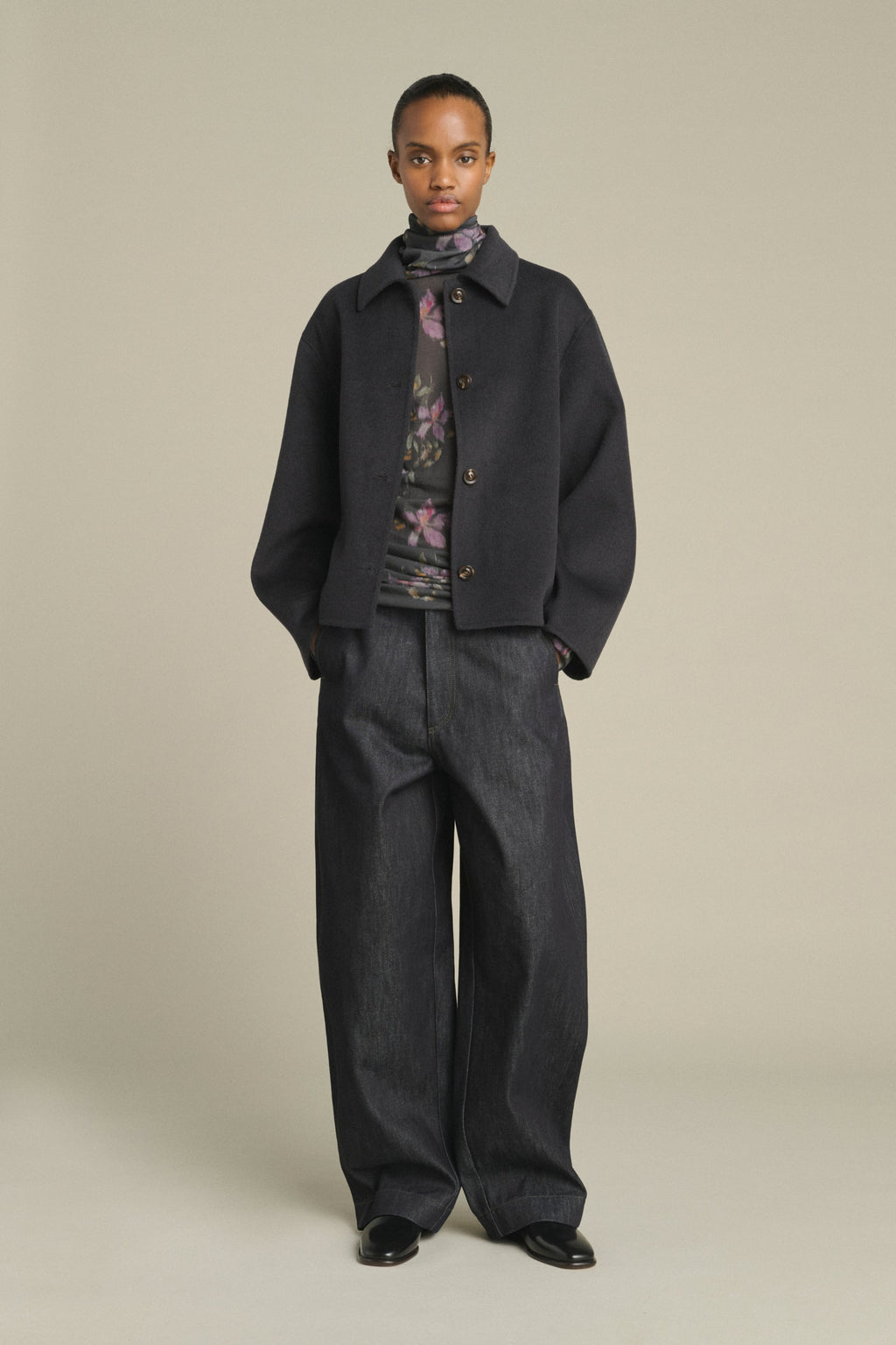 Pantalon large en denim