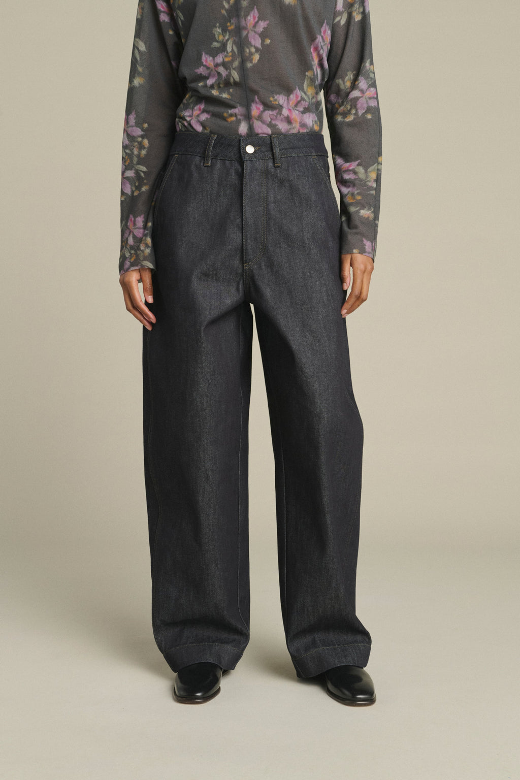 Pantalon large en denim