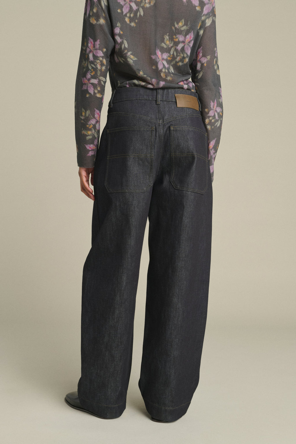 Pantalon large en denim
