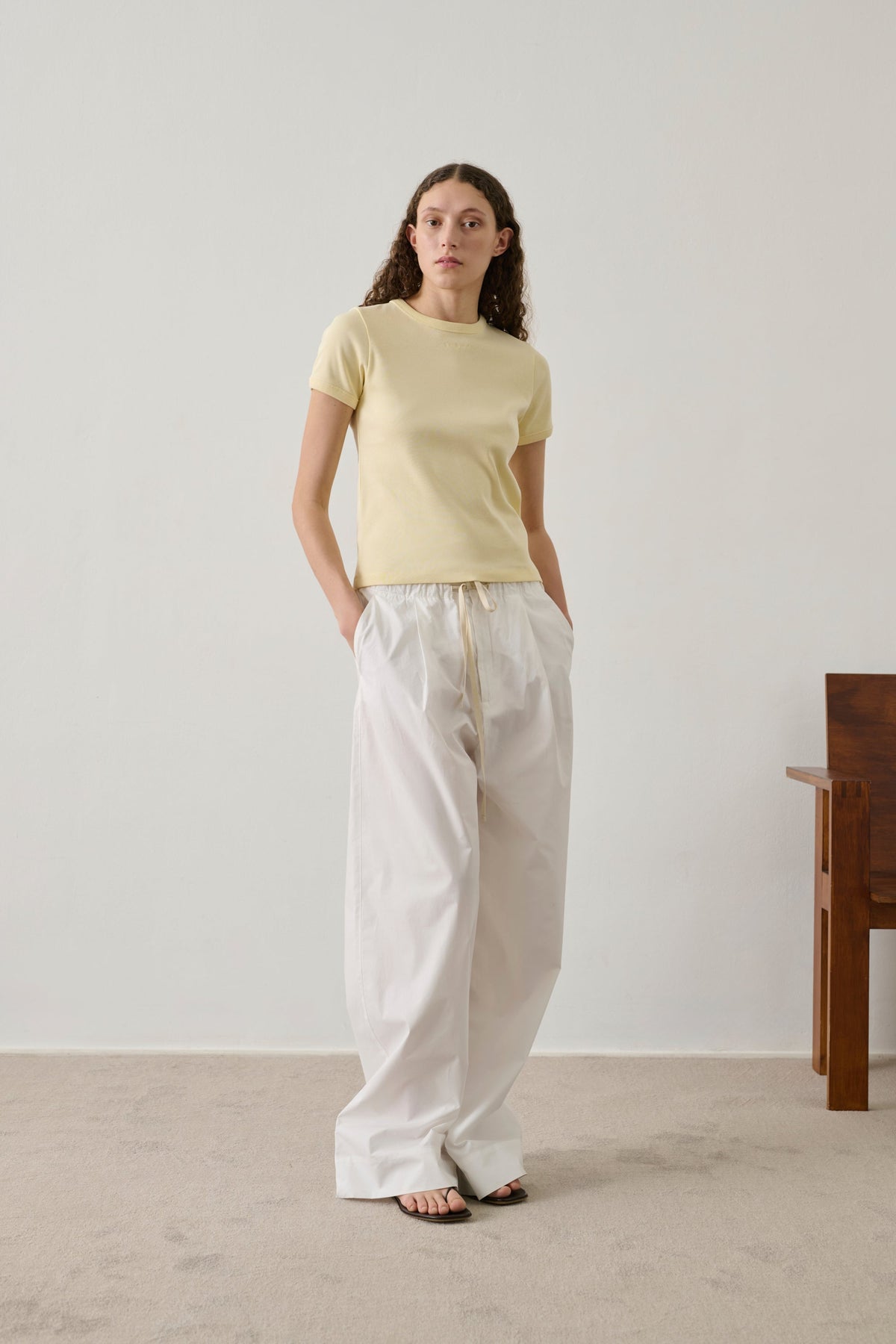 Tee-shirt brodé en coton
