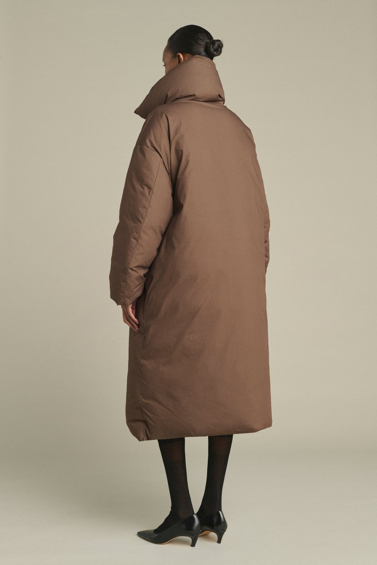 Manteau couette en toile de coton déperlante