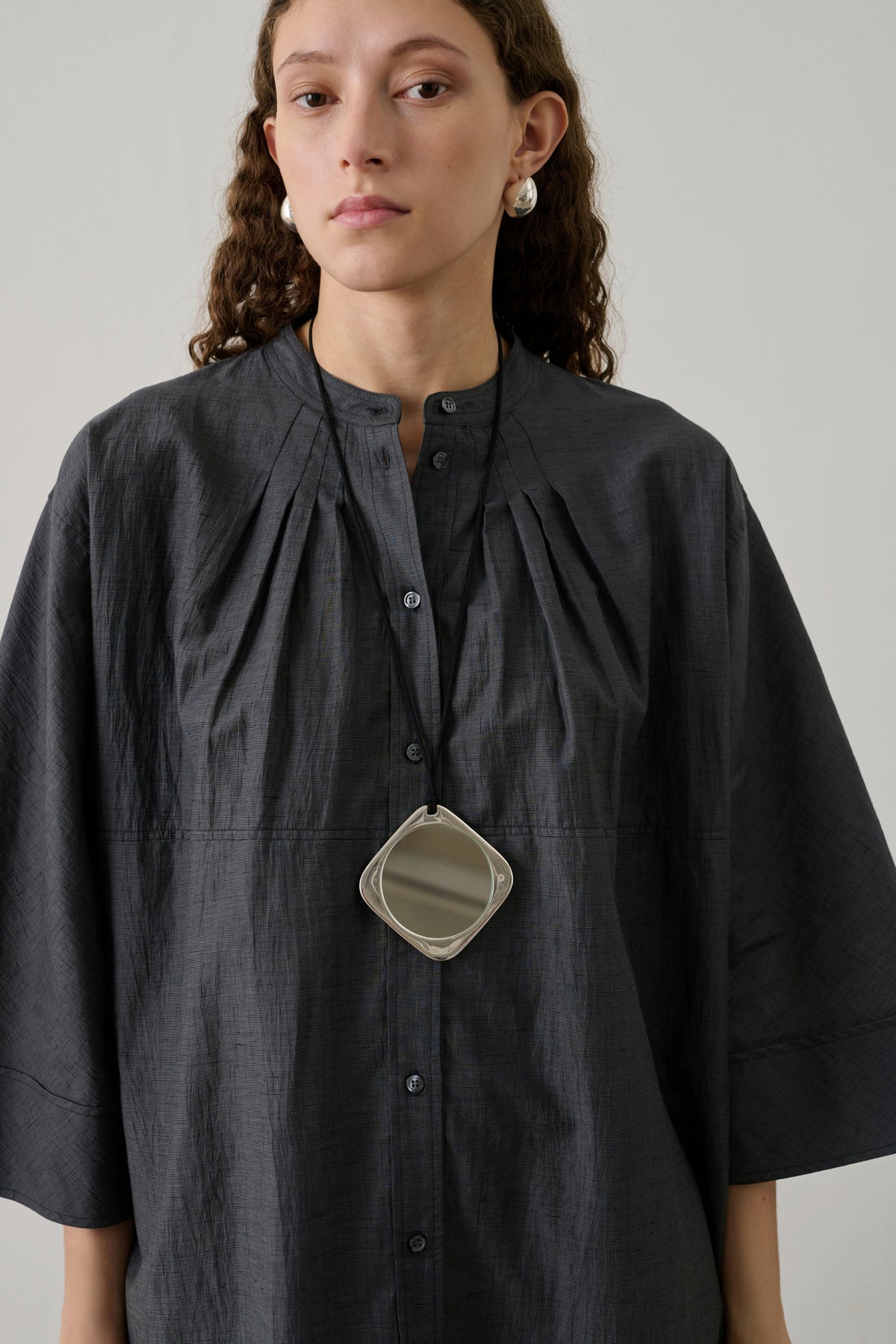 Robe en lin et coton