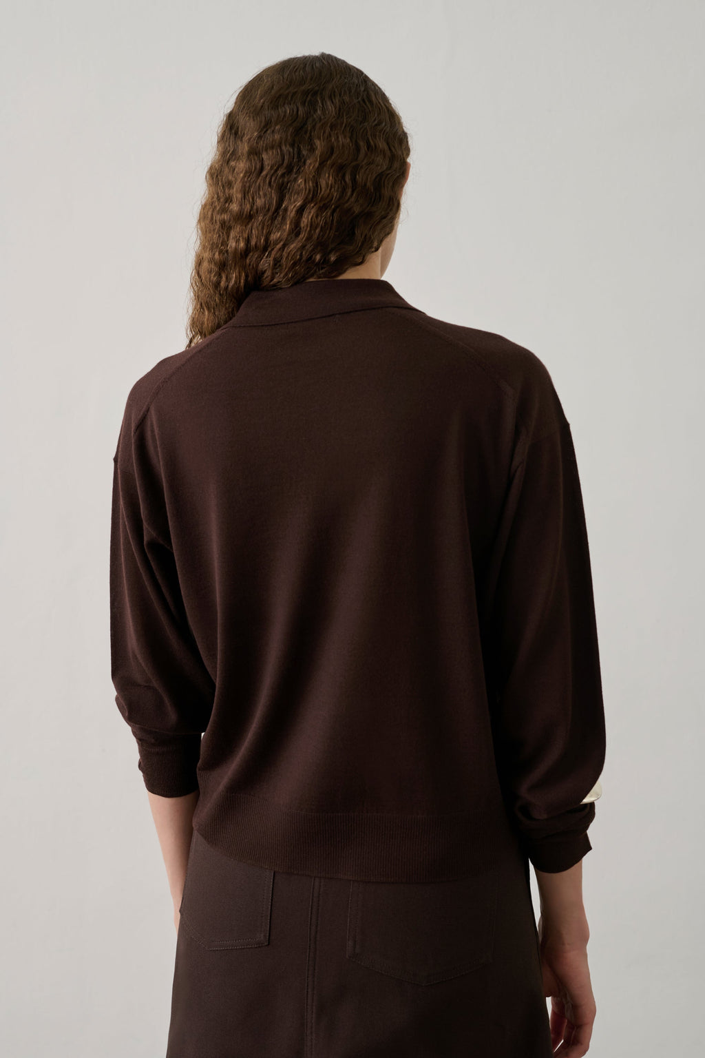Polo en laine mérinos