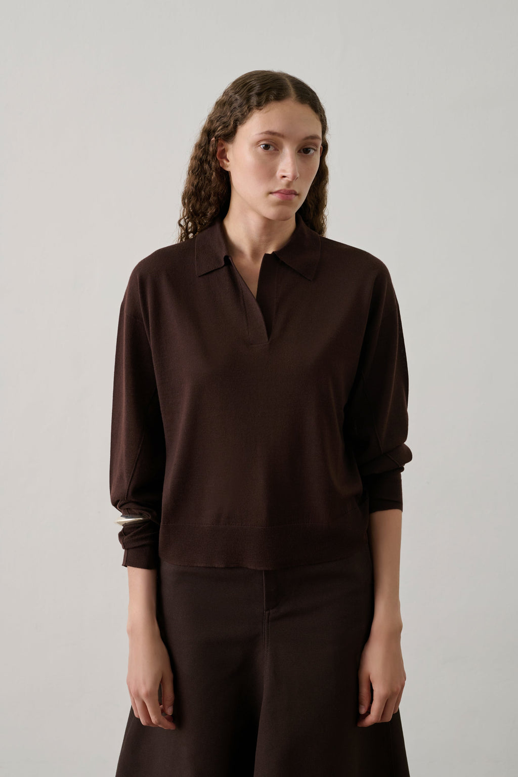 Polo en laine mérinos