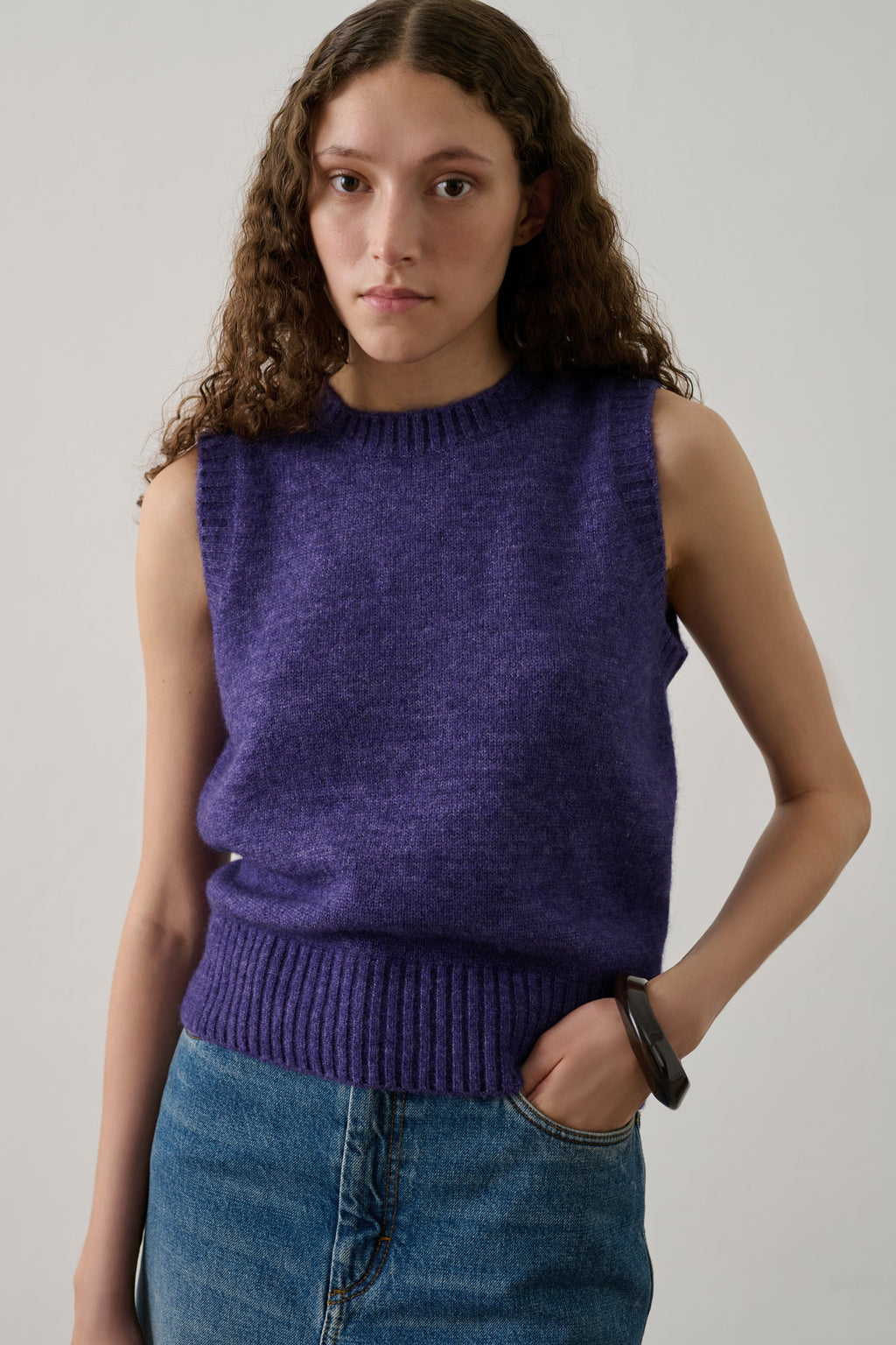 Pull en alpaga et laine