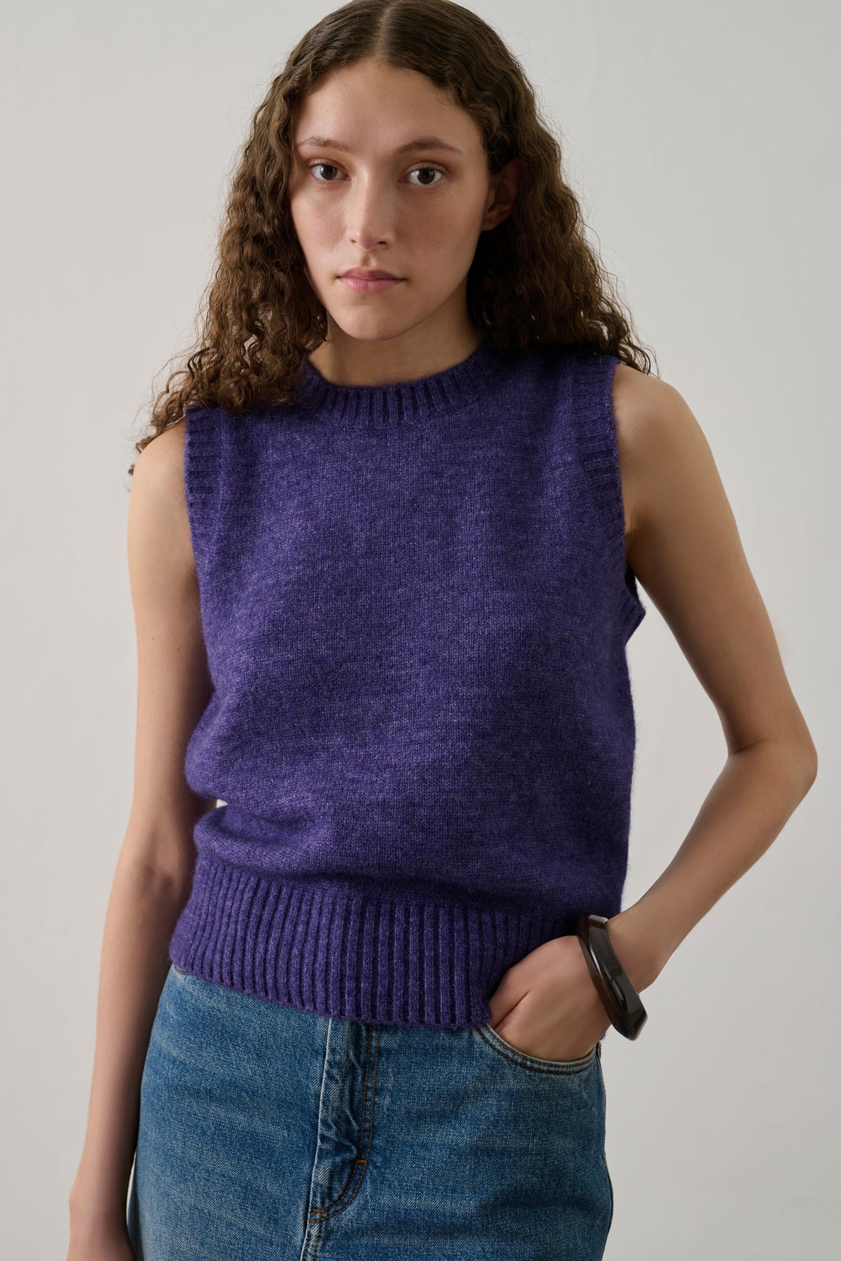 Pull en alpaga et laine