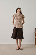 Blouse en twill de soie