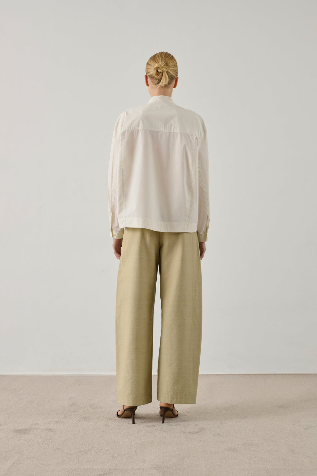 Chemise en popeline lavée