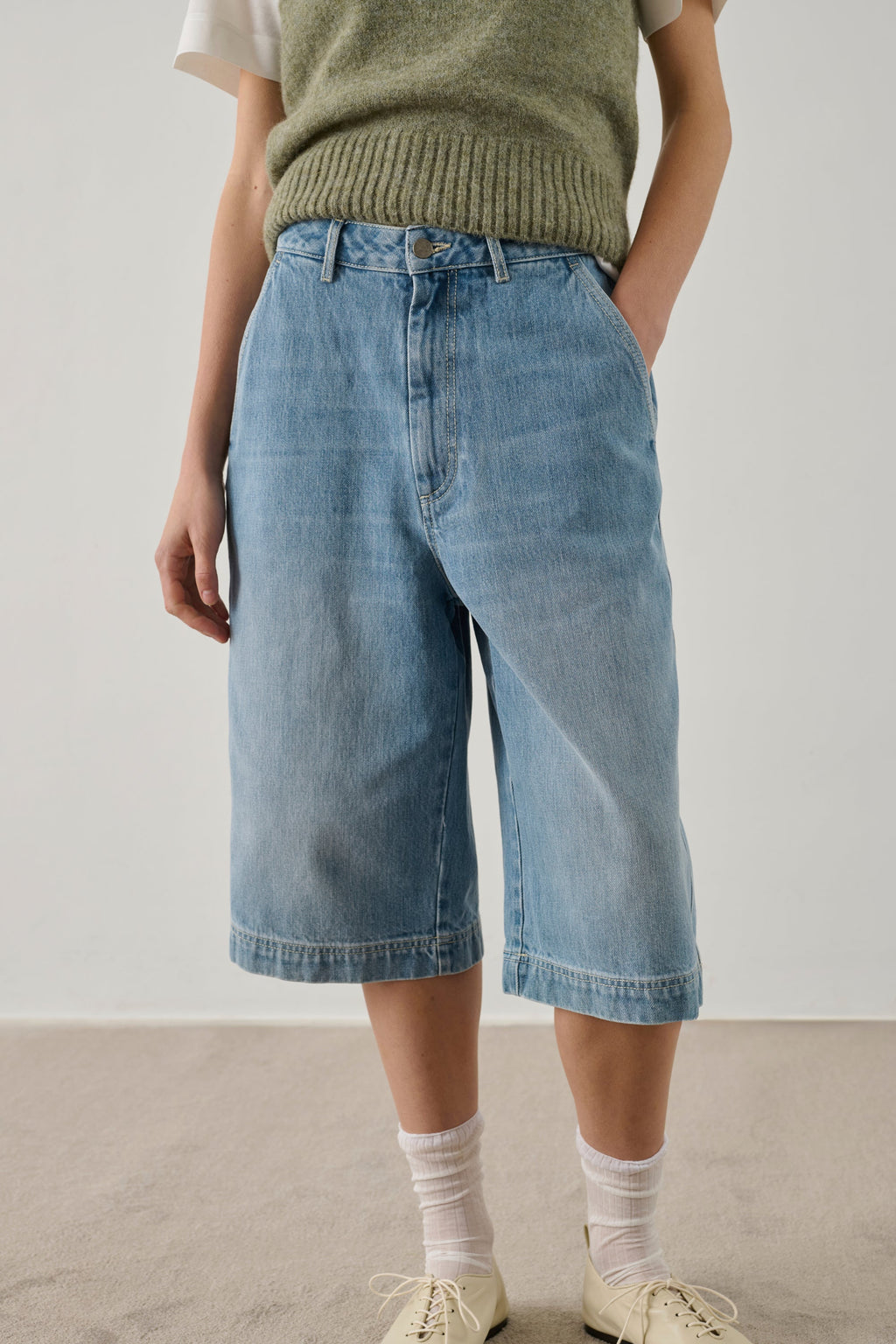 Bermuda en denim