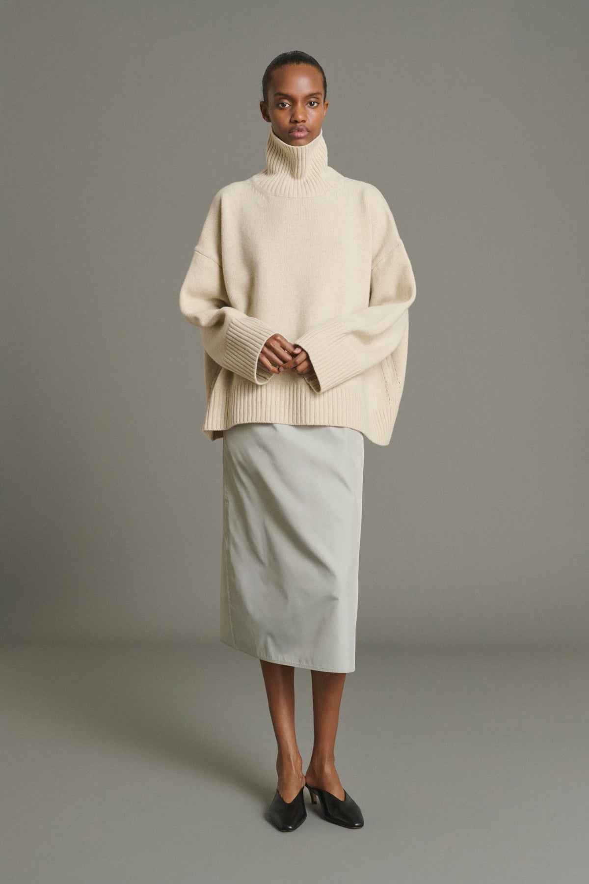 Col roulé oversize