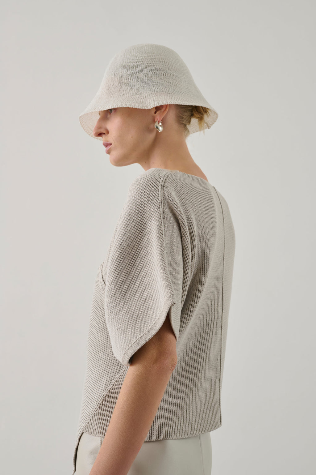 Pull asymétrique en coton
