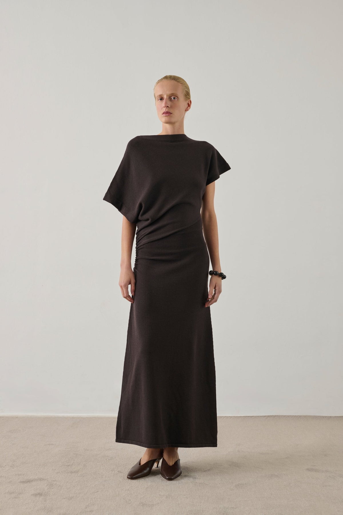 Robe asymétrique en coton