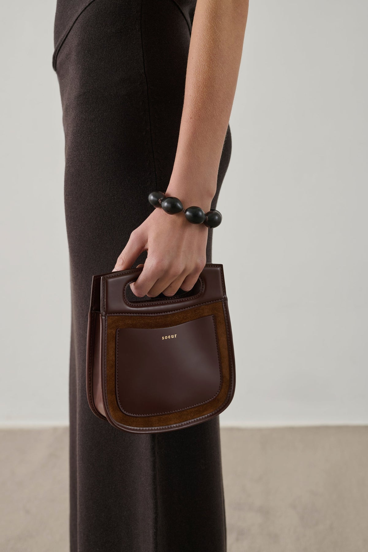 Sac en cuir effet lézard