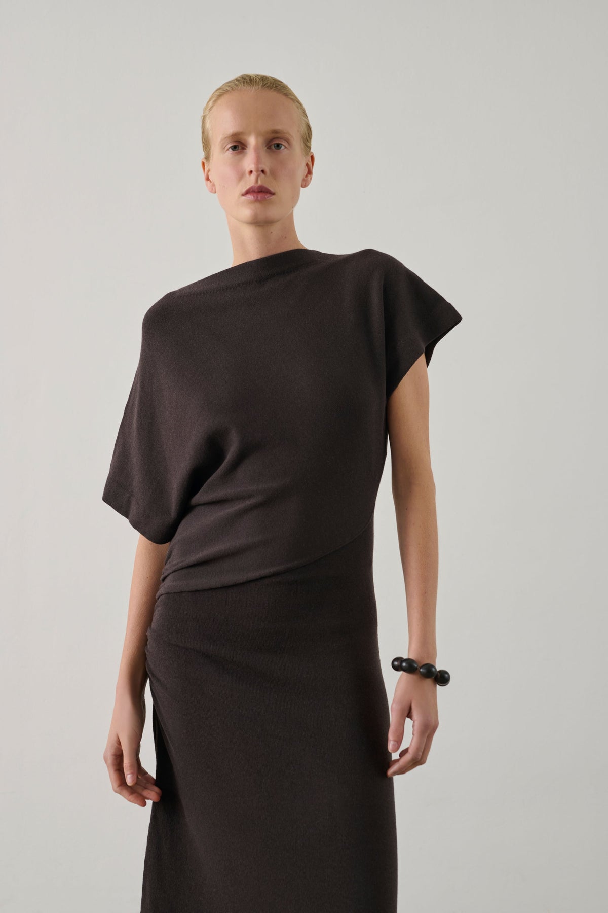 Robe asymétrique en coton