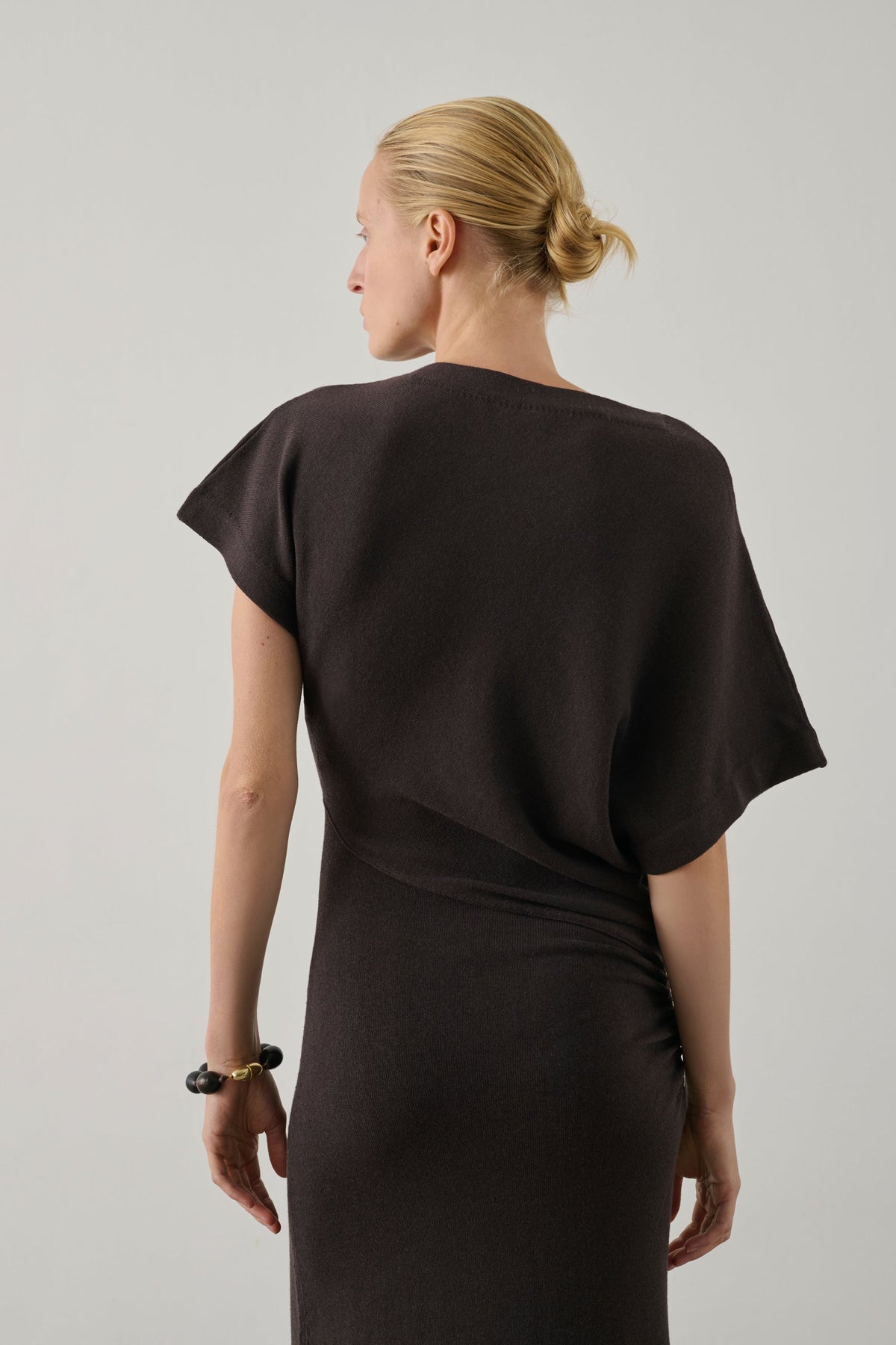 Robe asymétrique en coton