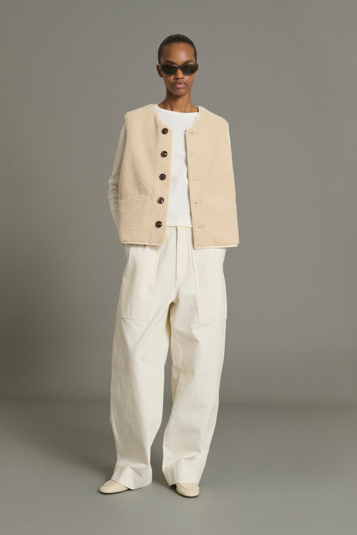 Blouson en fausse fourrure