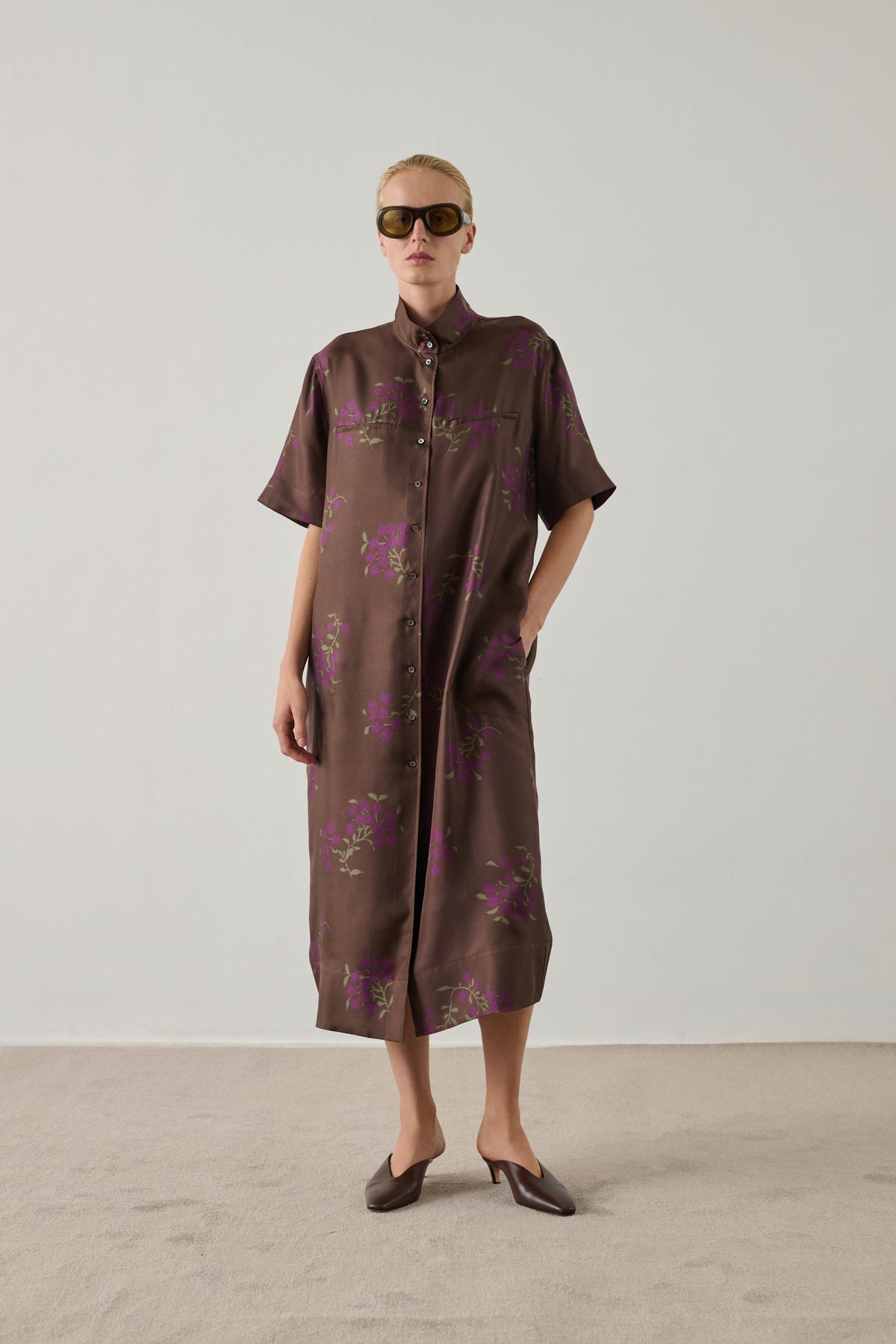 Robe en twill de soie