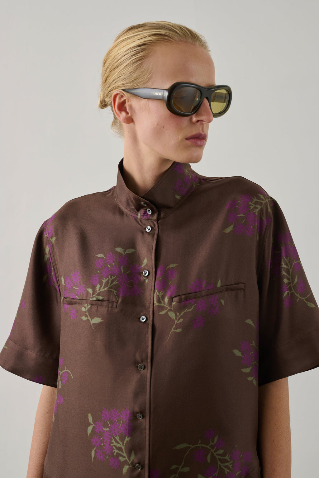 Robe en twill de soie