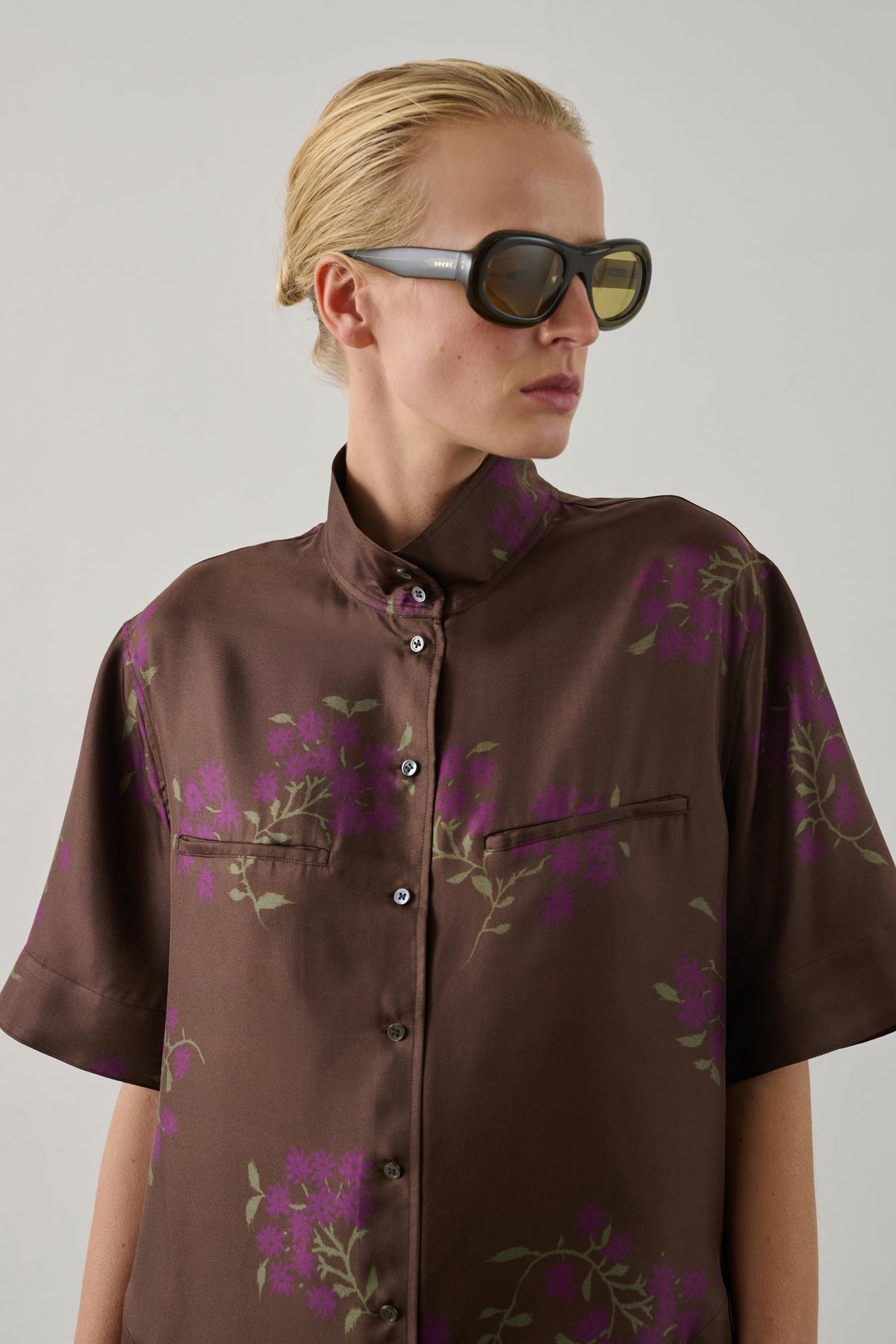 Robe en twill de soie