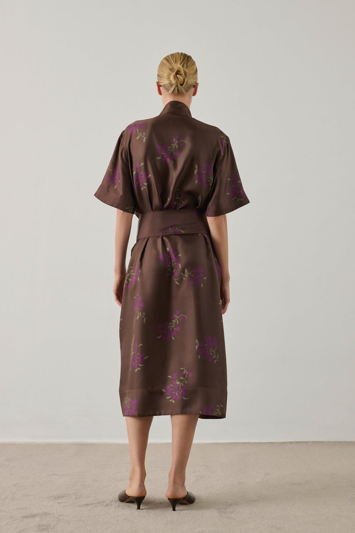 Robe en twill de soie