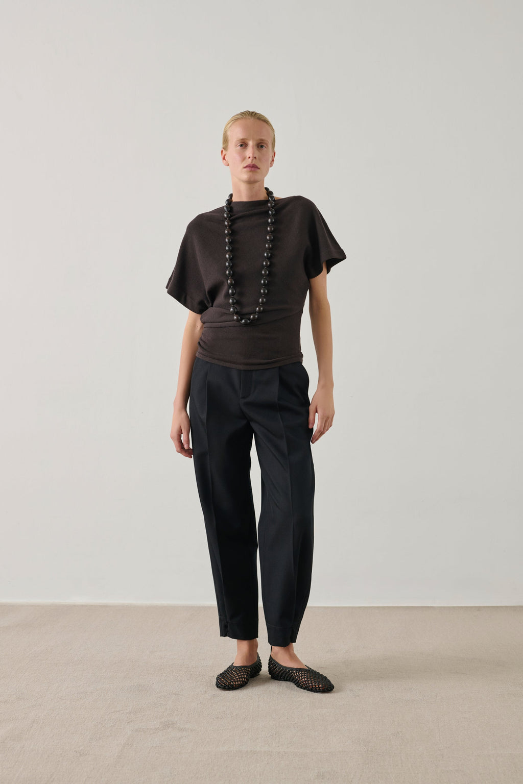 Pull asymétrique en coton
