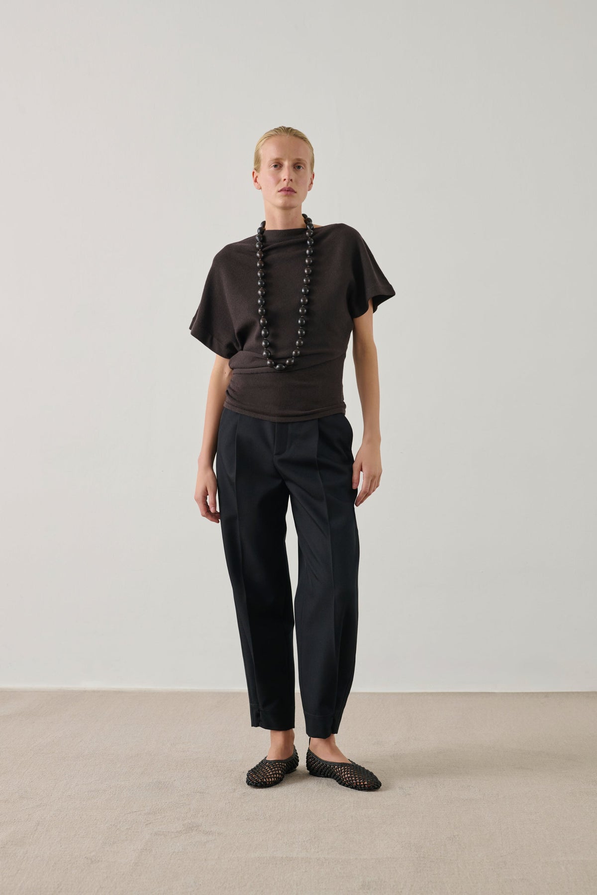Pull asymétrique en coton