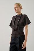 Pull asymétrique en coton