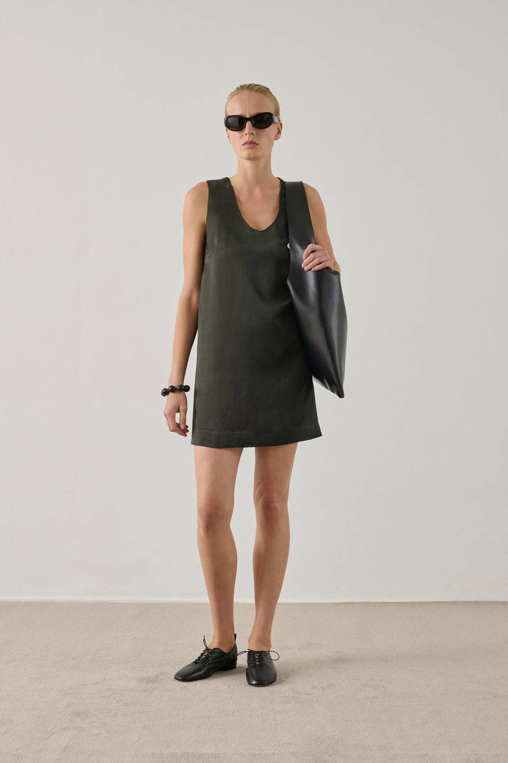 Robe satinée