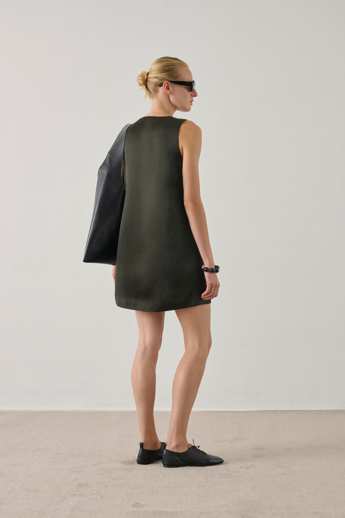 Robe satinée