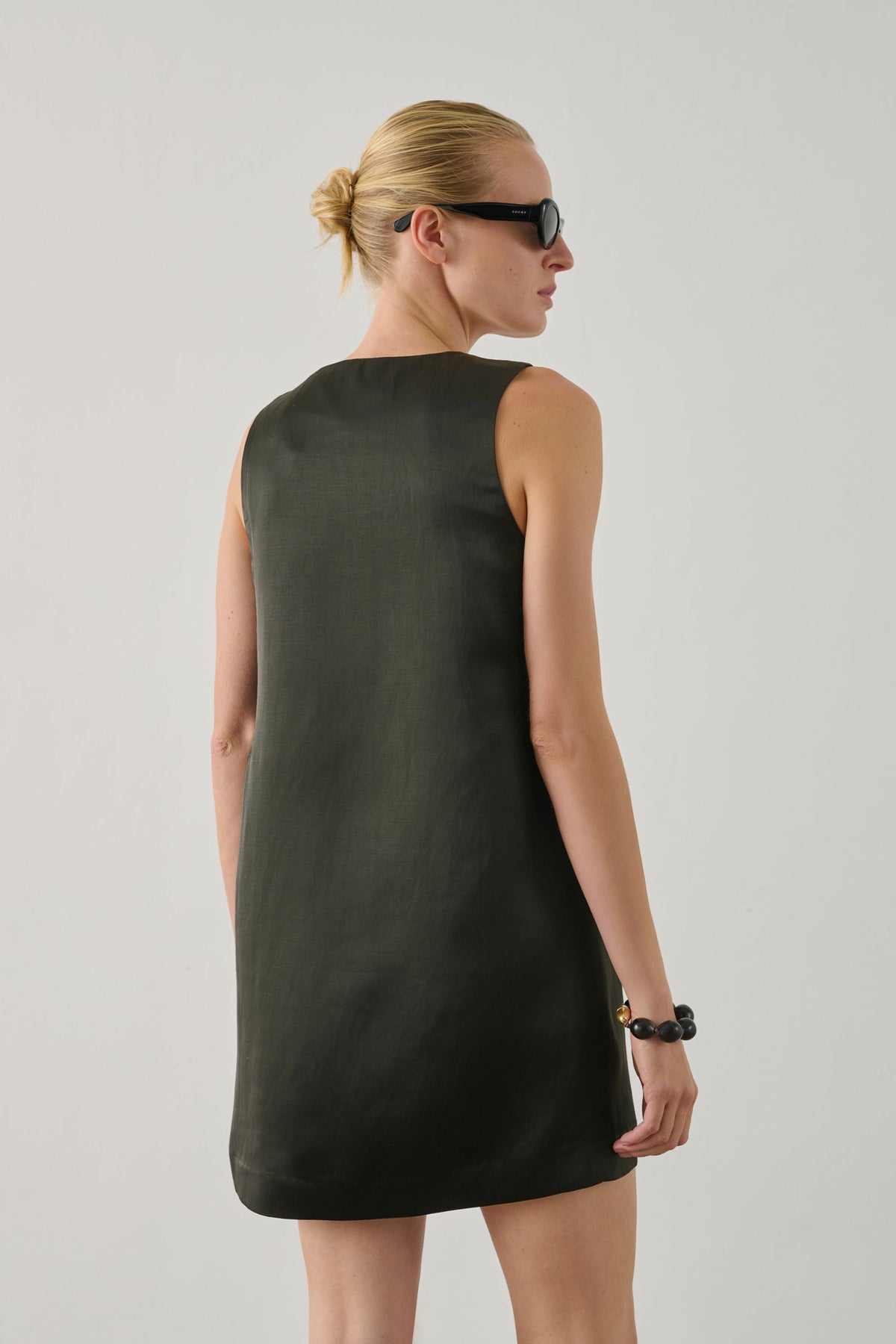 Robe satinée