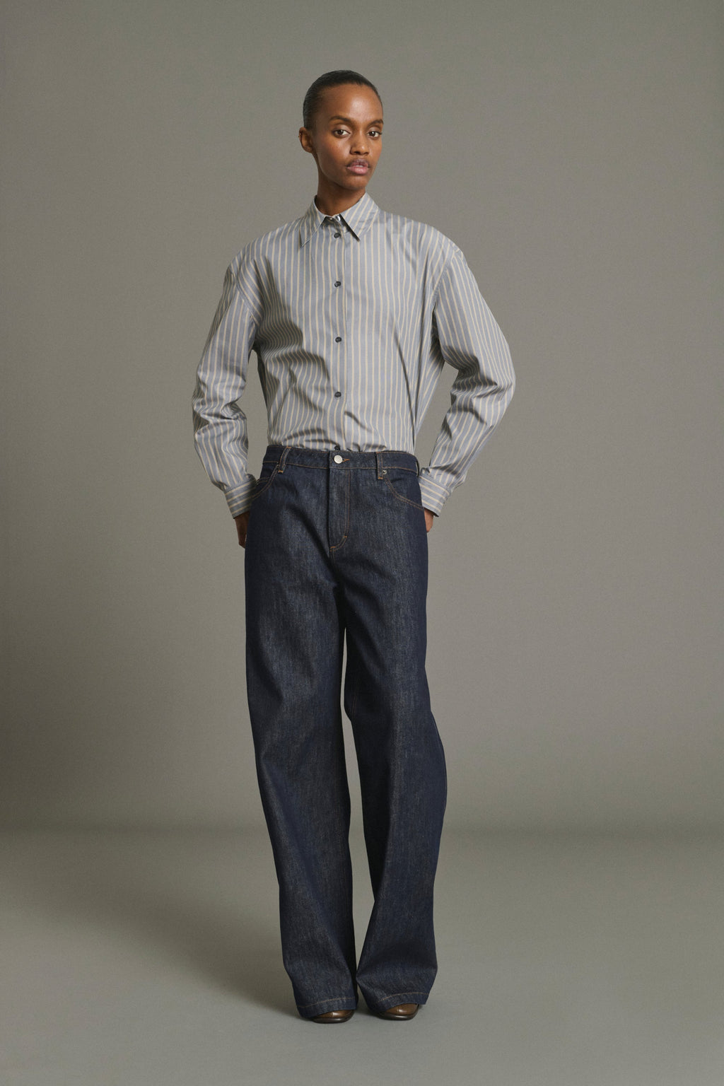 Jean droit en denim