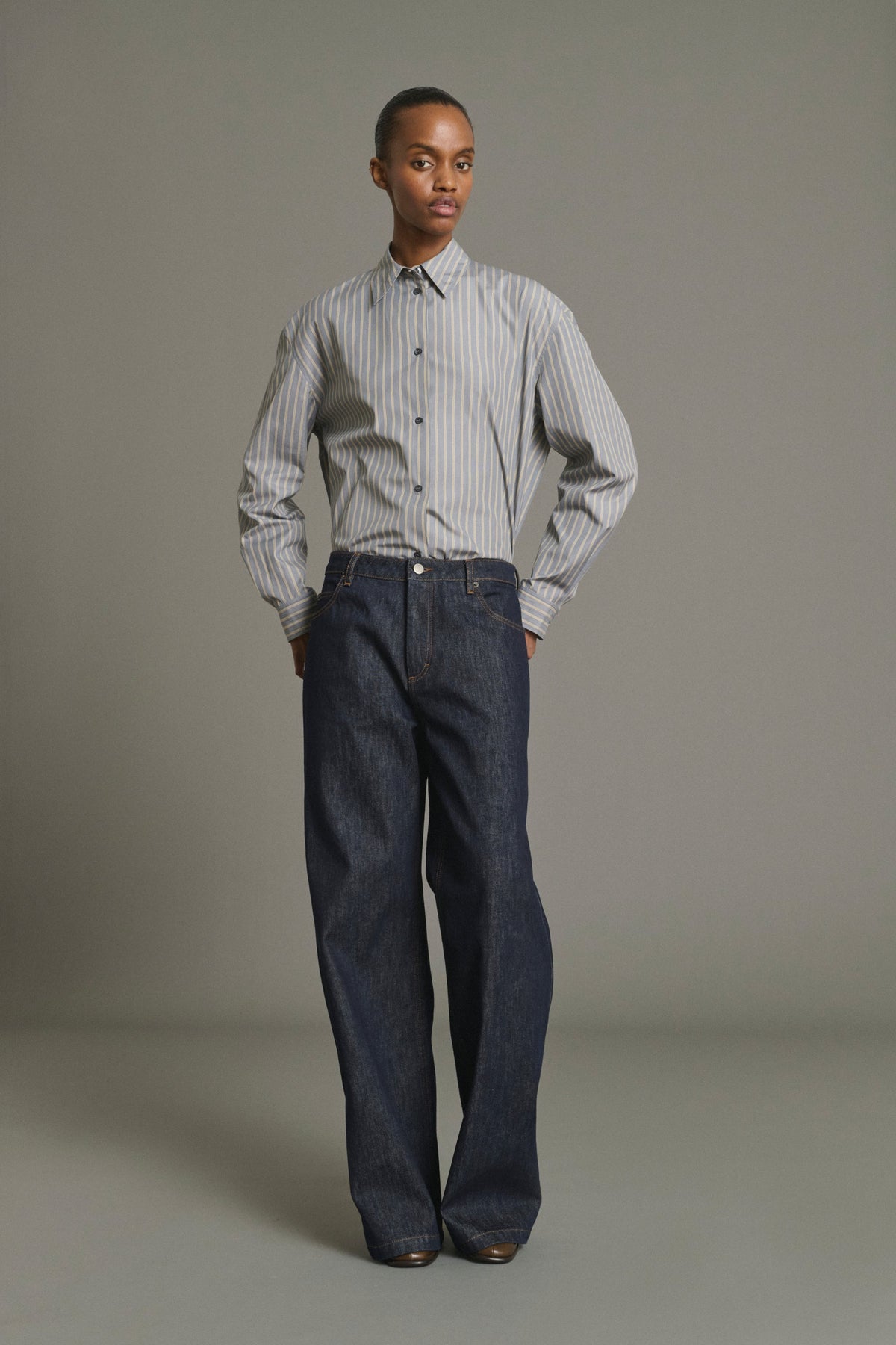 Jean droit en denim