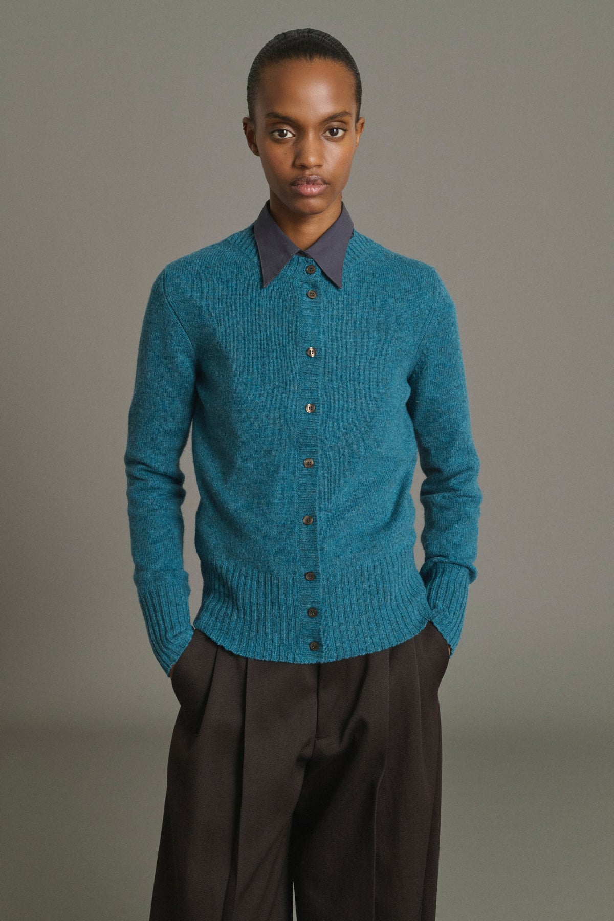 Cardigan en laine mérinos