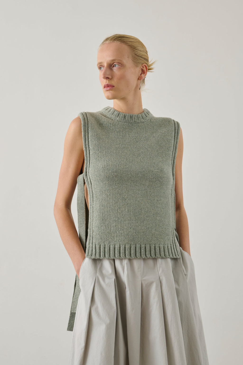 Pull col rond en laine
