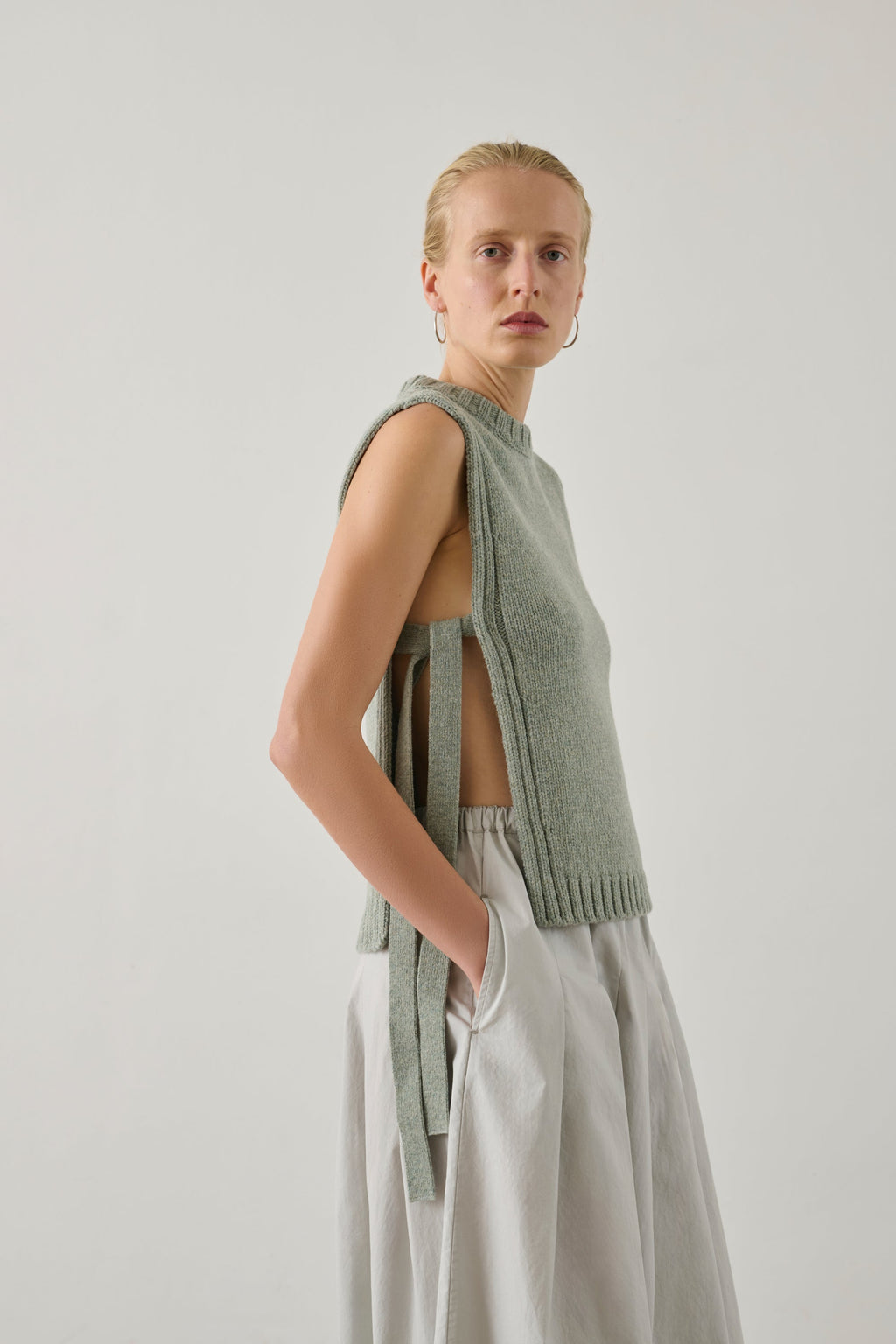 Plastron en laine compacte