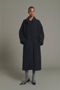 Manteau raglan en double tweed