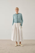 Cardigan transparent en laine mérinos