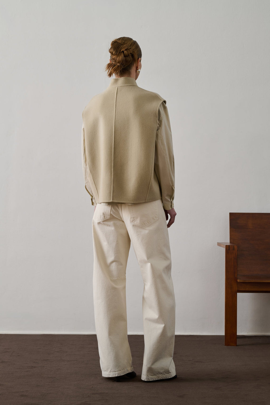 Blouson en laine double face